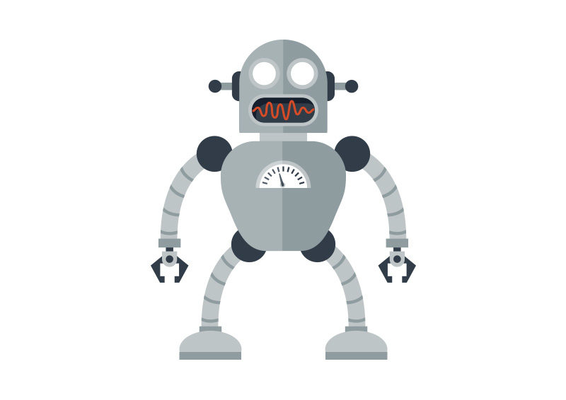 cartoon-robot-free-vector-illustration-800x566