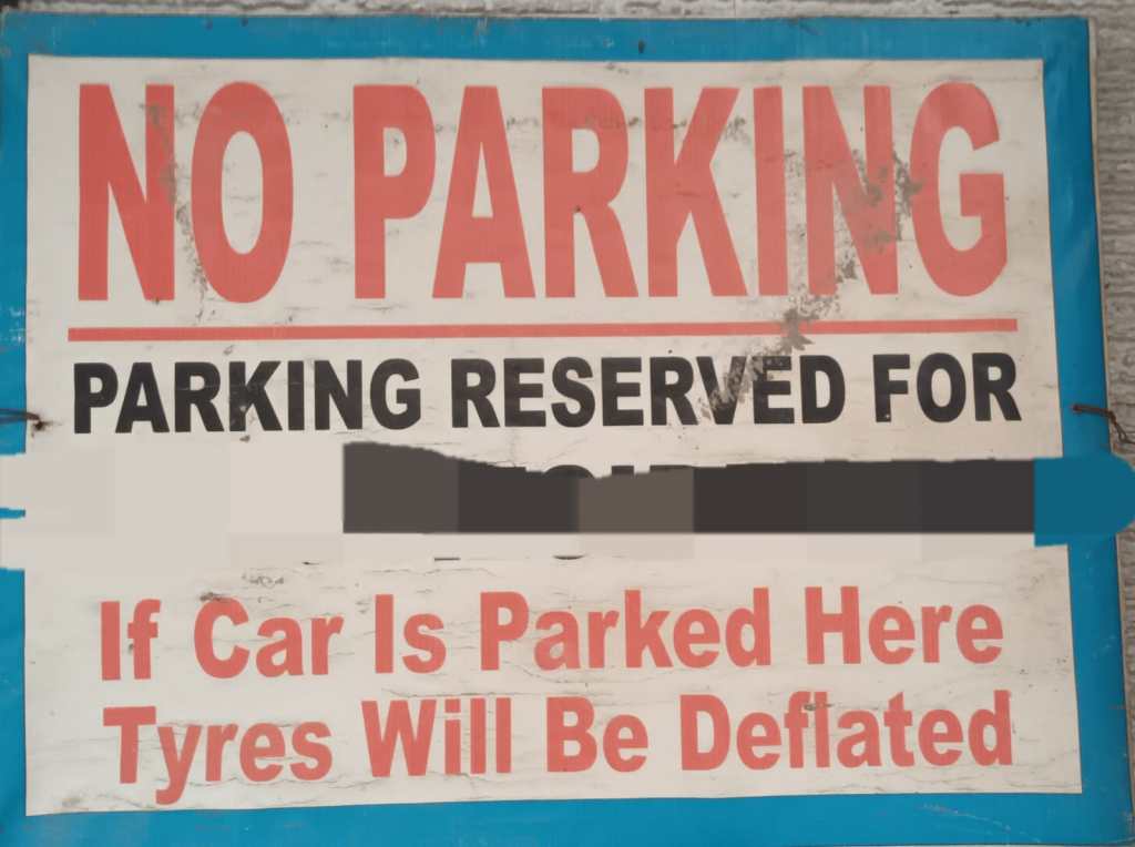 Sign that is an example of the first conditional 